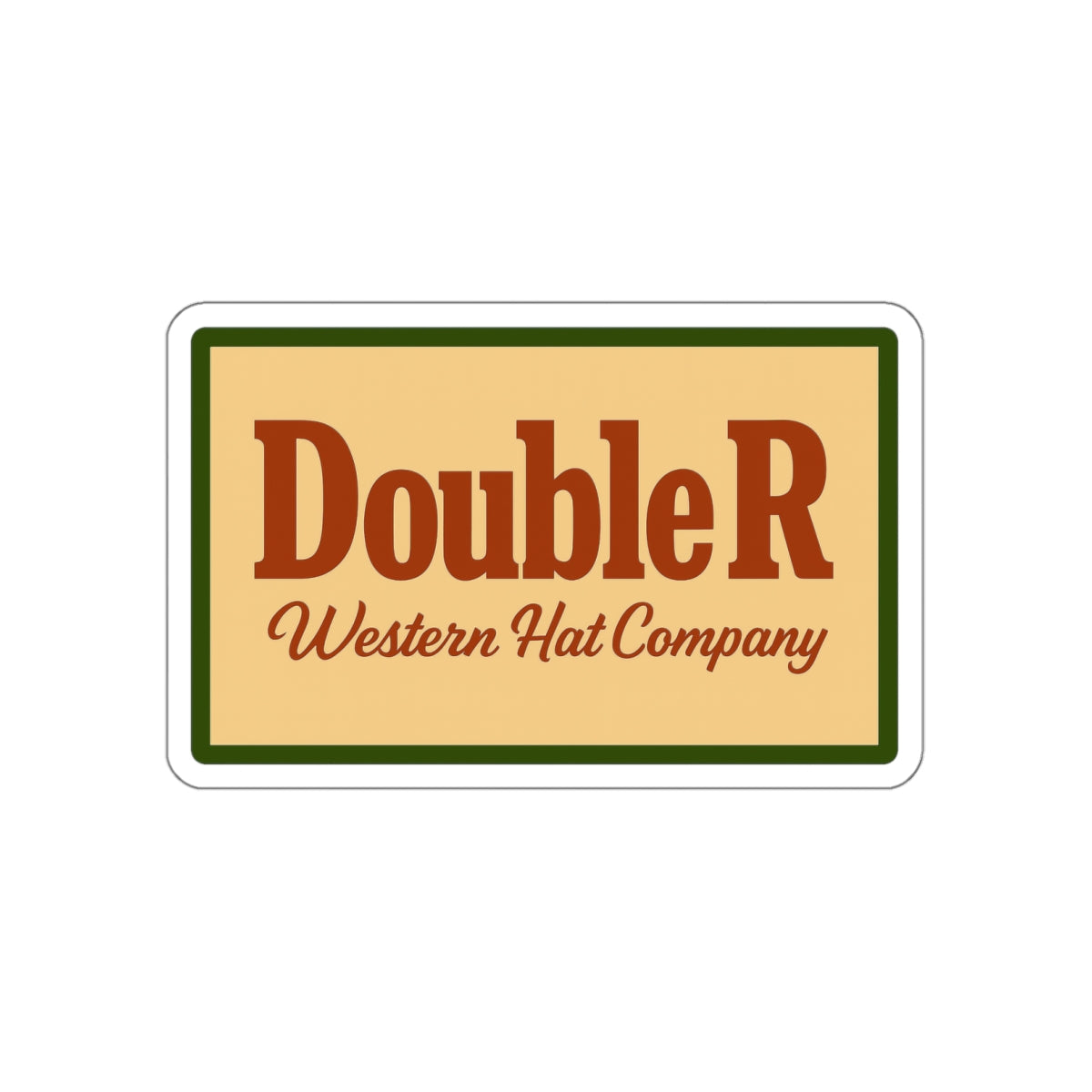 RR Western Hat Co. Sticker